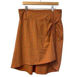 The North Face Cypress Skirt Firecracker Red Melange Orange Blue‎ Large UPF 50